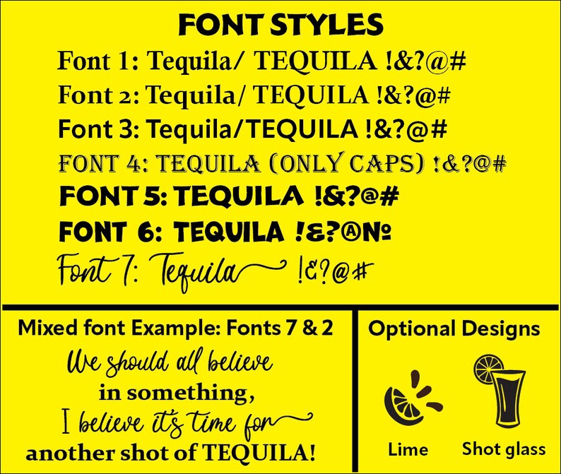 Personalized Walnut Tequila Shot Board Add Your Message for a Etsy