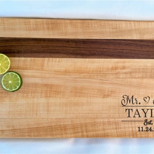 Personalized Cutting Board, Charcuterie Personalized, Engagement, Wedding Gift Custom, Anniversary, Couples Gift, Housewarming, Cheese Board