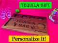 Personalized Tequila Shot Board: Custom Engraved Tequila Bar Gift for the Holidays