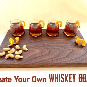 Create Your Own Whiskey Board, Personalized Whiskey Gift, Whiskey Engagement, Wedding, Anniversary, Couples Gift, Bourbon Gift for Groom