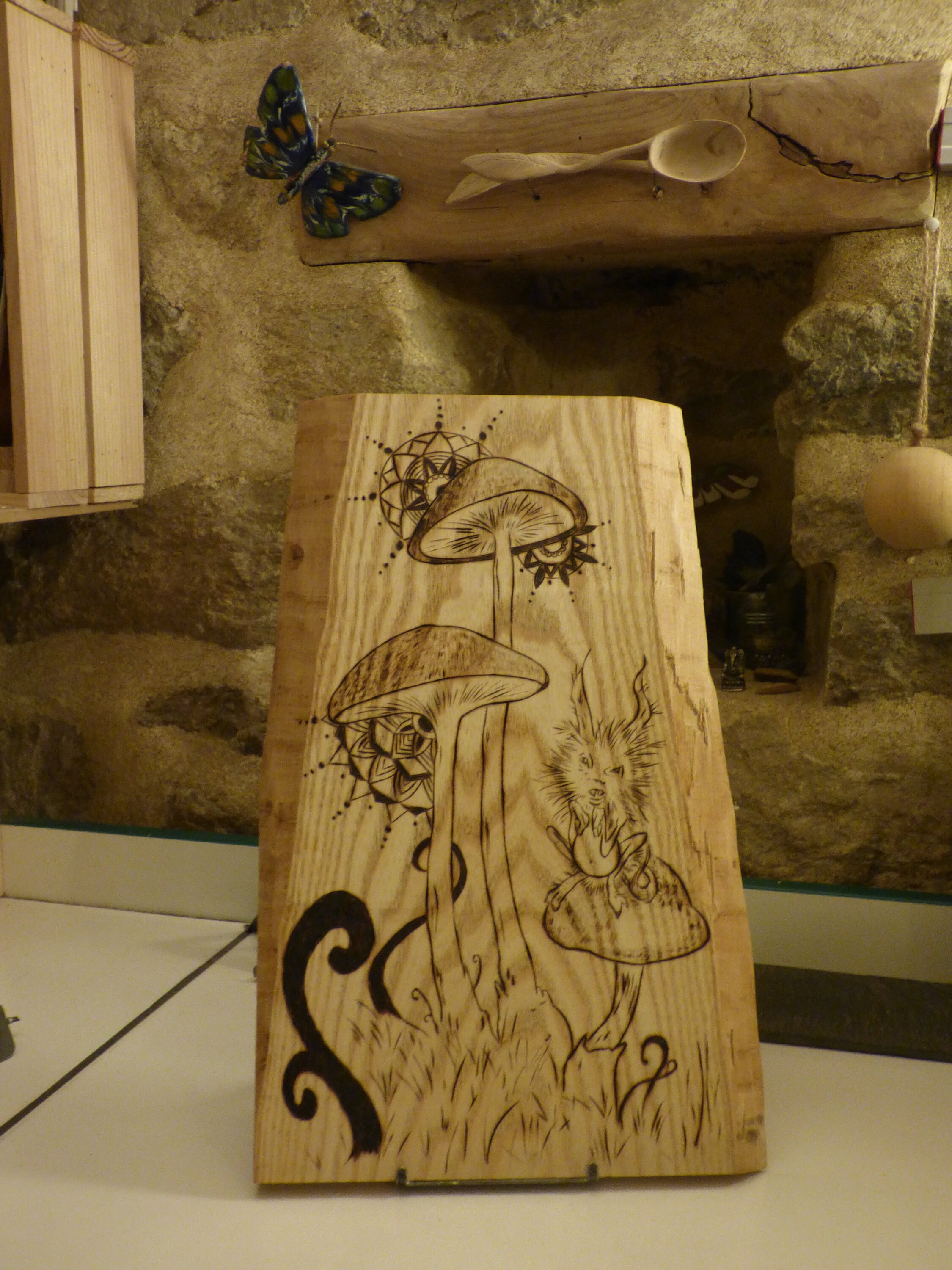 Pyroplanche Champignons - Illustrations Brucero