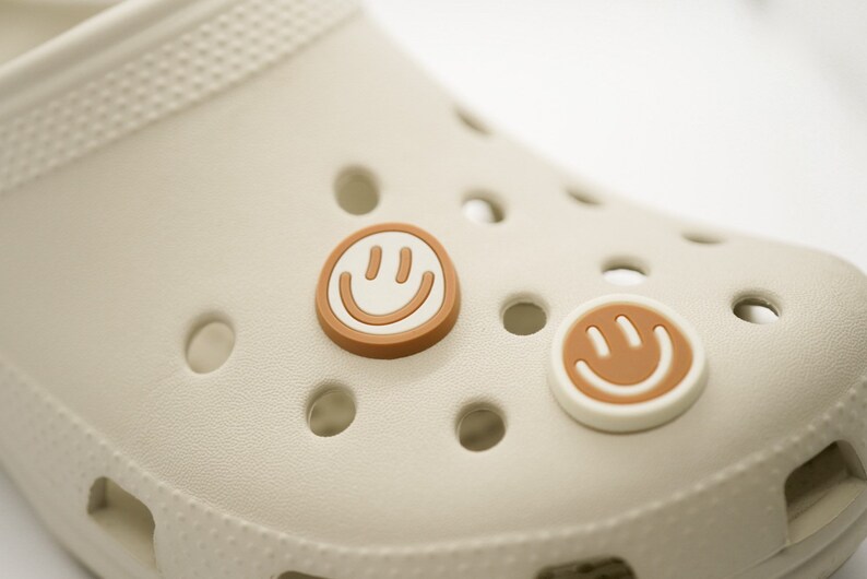 Beige Smiley Emoji Croc Jibbitz Croc Charms Croc Jibbitz Etsy