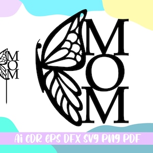 Mother&#39;s Day Cake Topper Bundle SVG,Mom Cake Topper SVG,file ai cdr eps dfx svg png pdf