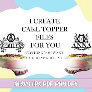 I create what you want!Personalized Graphic Creation: Cake Toppers, Business Cards, Posters and Social Stories etc..