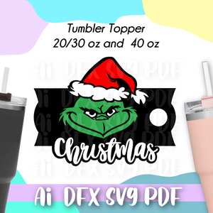Stanley Topper SVG Bundle, Laser Ready ,H2.0 Topper,Christmas stanley topper svg,ai file,svg,pdf,dfx, stanley topper svg