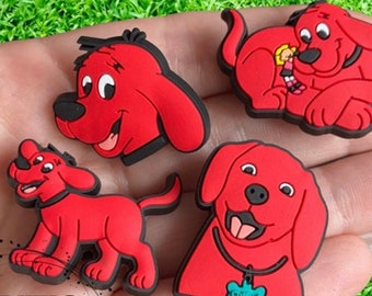Clifford the big red dog shoe charm, Emily Elizabeth shoe charm, kids shoe charm, best seller