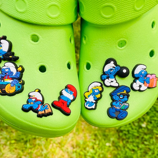 shoe charms Smurfs.