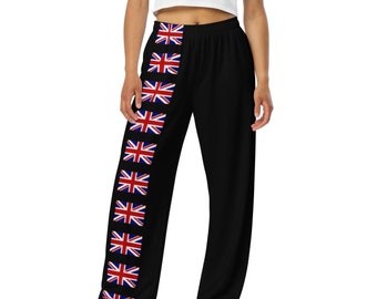 Unisex Union Jack Flag Pants, Great Britain Pants, Unisex Clothing, Sizes 2XS To 6XL, British Flag Trousers, London Clothing, Birthday Gifts