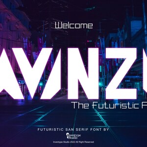 AVANZA - Futuristic Font, San Serif Font, Modern Font, Simple Font, Clean Font, Robotic Font, Technology Font, Cricut Font, SVG File Font