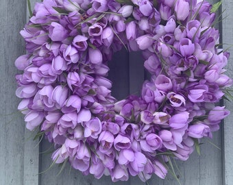 Summer Wreath Spring Wreath Tulip Wreath Front Door Wreath Cottage Wreath Farm House Wreath Easter Wreath Gift Wreath