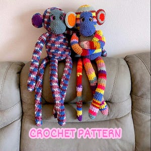 Wzór na szydełkowanie małpki skarpetkowej, Wzór na małpkę skarpetkową, Wzór na szydełkowanie małpki, Instrukcje Amigurumi, Pomysły na szydełkowanie, Uroczy prezent urodzinowy