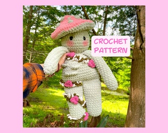 Jumbo Mushie Crochet Pattern, easy crochet instructions, beginner friendly crochet pattern, crochet ideas, cute birthday gift, craft show