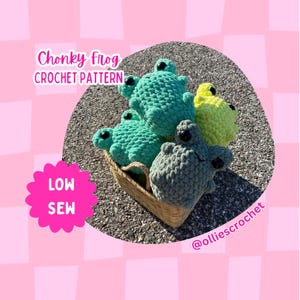 Chonky Frog Crochet Pattern, Low Sew Amigurumi Crochet Pattern, Cute Birthday Gift, Easy Crochet Idea, Valentine’s Day Gift Ideas