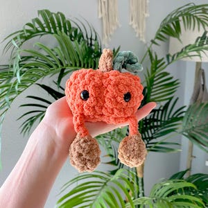 Pumpavirkmönster, Virkmönster, Enkla Amigurumi-instruktioner, Enkelt Virkmönster, Halloweenvirkmönster, Söt Födelsedagspresent bild 4