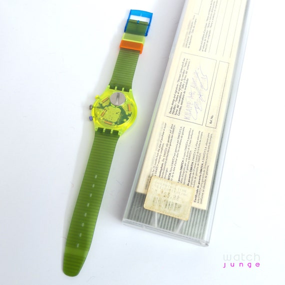 NEO WAVE. scj100 chrono new & unworn swatch watch - image 3