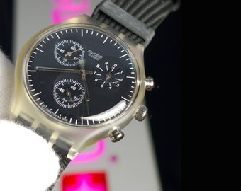 LAVAGNE. sck111 chrono montre swatch neuve et jamais portée