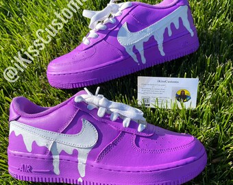 neon purple air force 1