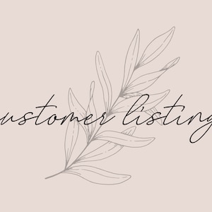Custom Listing