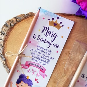 Regalo di compleanno personalizzato per figlia / Regalo per ragazze Set di matite piantabili / Bomboniere personalizzate per feste di compleanno per lei