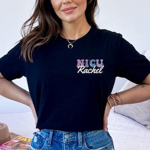 Personalized Name NICU Nurse Shirt, NICU Crew Group Shirts, Custom Neonatal Nurse Shirt, Personalized Nurse Gift for NICU Nurse Apparel bild 1