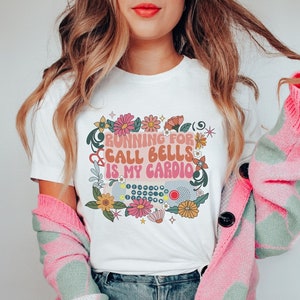 Funny CNA Shirt, Funny PCT Shirt, Funny Nurse Shirt, Running For Call Bells Is My Cardio Shirt, Flower Nurse Shirt, Retro Floral PCA Shirt