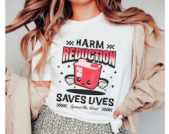 Retro Harm Reduction Saves Lives Shirt, Cute Harm Reduction Shirt, Public Health Shirt, Needle Exchange Program Shirt Community Health Shirt