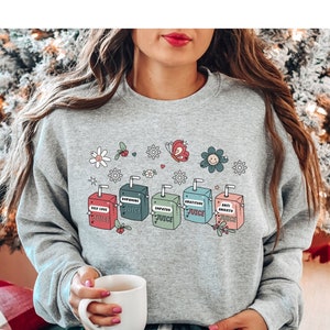 Self Love Juice Christmas Mental Health Sweatshirt, Counselor Christmas Sweatshirt, Therapist Sweatshirt, Self Love Self Care Sweatshirt