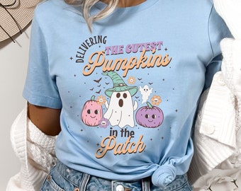 L&D Halloween Shirt, Labor and Delivery Nurse Halloween Shirt, OBGYN Halloween Shirt, Halloween OB Nurse Shirt, Cutest Pumpkins Nurse Shirt