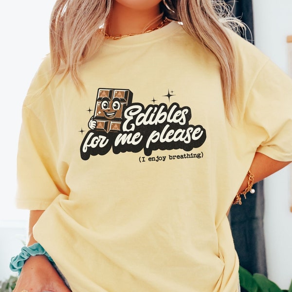 Cute Edibles Shirt, Retro THC Gummies Shirt, Girly Cannabis Shirts, Comfort Colors® Stoner Shirt, Cannamom Shirt, Garden Gummies Shirt