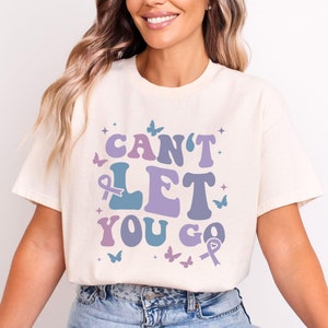 Can&#39;t Let You Go Overdose Awareness Shirt, End Overdose Awareness, In August We Wear Purple Overdose Prevention Butterfly Recovery Shirt