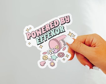 Lustiger Effexor Aufkleber, Aufkleber für psychische Gesundheit, lustiger Laptop Aufkleber für psychische Gesundheit, lustiger Venlafaxin Aufkleber, im Laden gekauft Serotonin Aufkleber