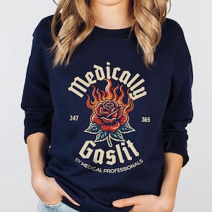 Medically Gaslit by Medical Professionals Sweatshirt Chronic Illness Sweatshirt Chronic Illness Clothing Hidden Disability Apparel Flare Day