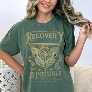 Vintage Recovery is Possible Shirt, Comfort Colors® Sobriety Shirt We Do Recover Shirt Sober AF Shirt One Day at a Time Shirt, Sobriety Gift