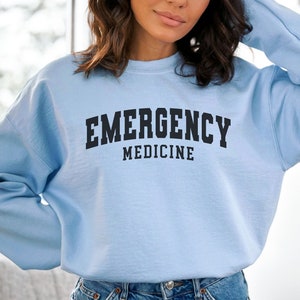 Emergency Medicine Match Day Sweatshirt, Emergency Medicine Residency Sweatshirt, Medical School Graduation, Specialty Shirt Residency Match