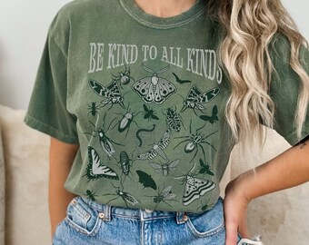 Entomology Shirt, Comfort Colors® Insect Shirt Forestcore Shirt Nature Shirt Granola Girl Shirt Bug Shirt Cottage Core Shirt Outdoorsy Shir