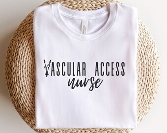 Vascular Access Nurse Shirt, VAT Team Nurse Shirt, Minimalist Registered Nurse Tee, Infusion Nurse Shirt, IV Team Shirt, Gift for RN