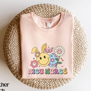 NICU Nurse Easter Shirt, Neonatal Nurse Easter Shirt, Retro Easter Shirt, Special Care Nursery Nurse Shirt, NICU Squad Easter Nurse Apparel