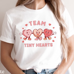 Team Tiny Hearts Nurse Valentines Shirt, Peds Cardiac Nurse Valentine Shirt, Pediatric ICU Nurse Shirt, Neonatal Cardiac Valentine Tee, N1V3