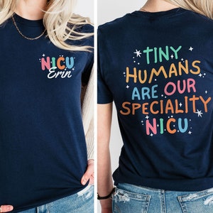 Personalized NICU Nurse Shirt, Neonatal Nurse Shirt, Customized NICU Special Care Nursery Nurse Shirt, Personalized NICU Crew Group Shirts