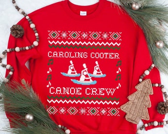 Cooter Canoe Ugly Christmas Sweater, Funny Nurse Ugly Christmas Sweatshirt, Funny Holiday Shirt, Registered Nurse Christmas Party Shirt