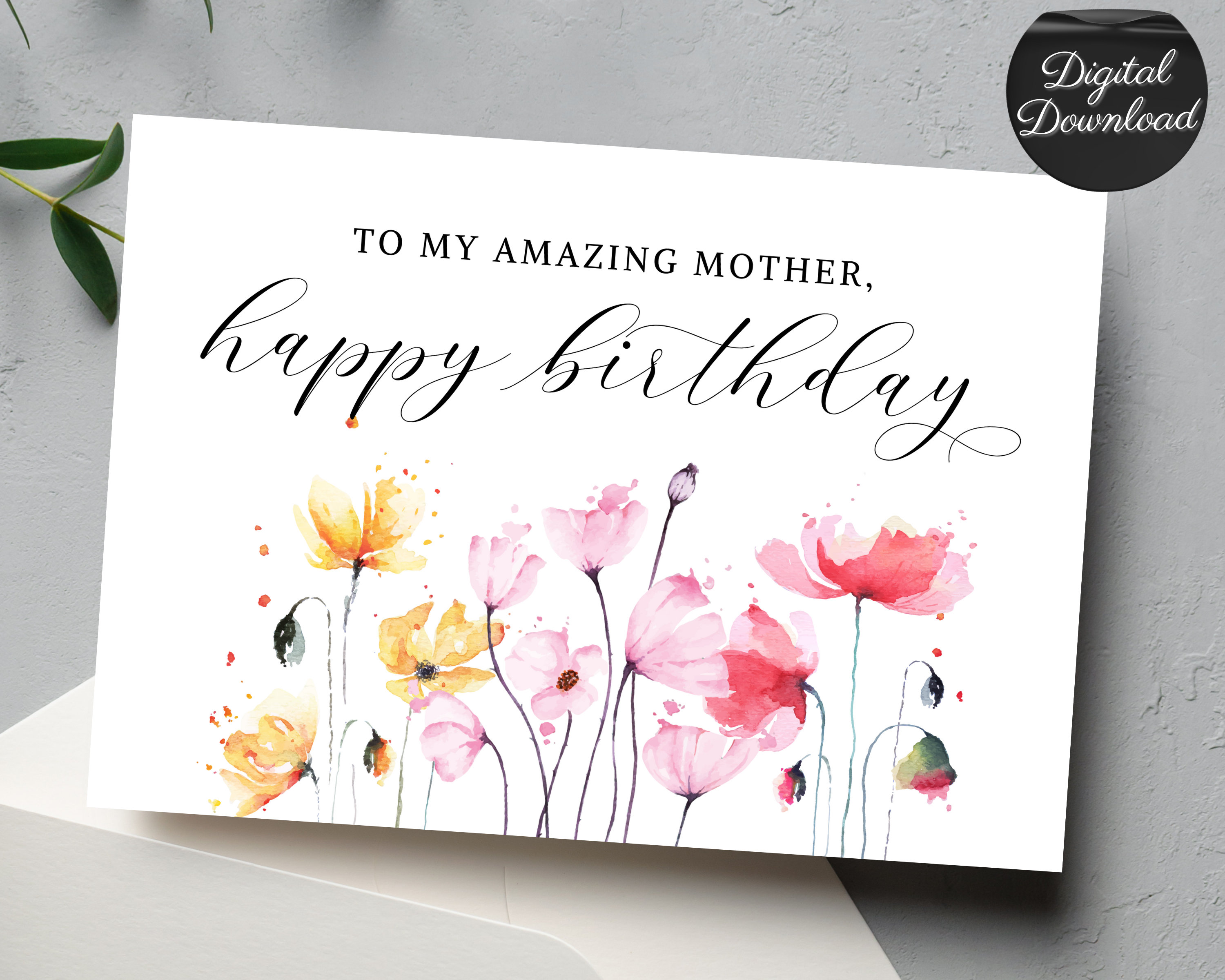Mom Flowers Greeting Card Mom Flowers Greeting Card