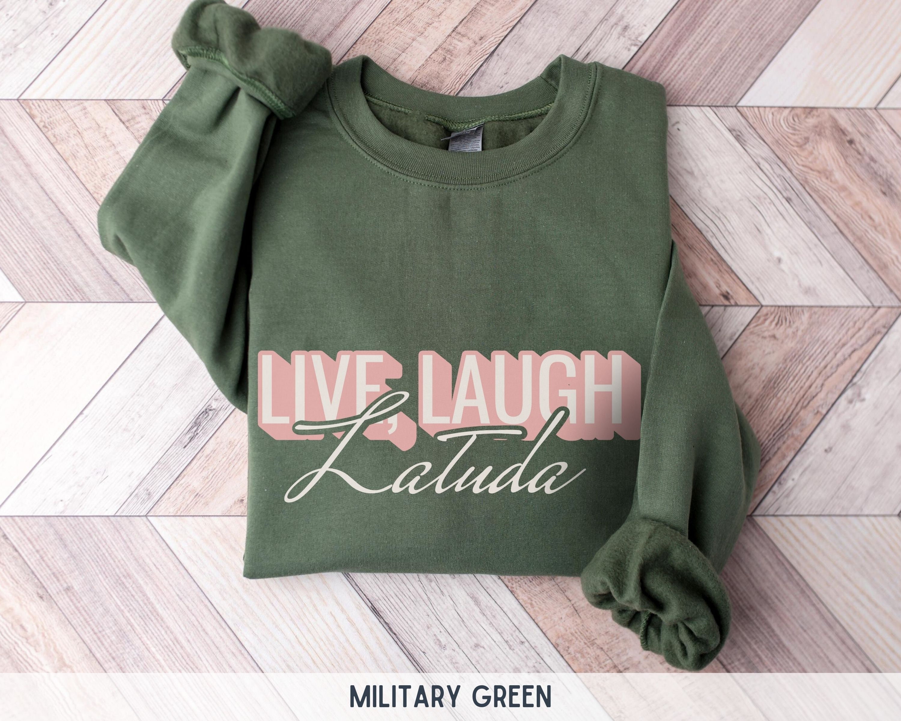 Live Laugh Latuda Sweatshirt, Bipolar Sweatshirt Mental Health Sweatshirt Bipolar Depression Sweatshirt Dark Humor Take Your Meds Sweatshirt