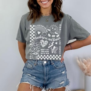 Mental Health Shirt, Comfort Colors® Self Care Shirt, You Matter Shirt, Choose Happy Shirt, Love Yourself Shirt, 988 Shirt, Depression Shir image 5
