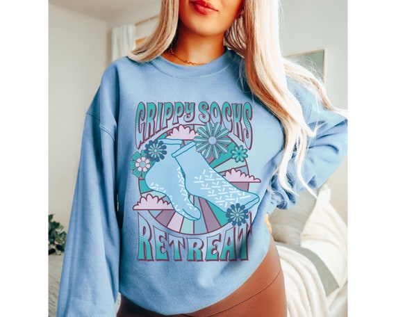 Grippy Sock Sweatshirt, Funny Mental Health Sweatshirt, Dark Humor Sweatshirt, Psych Nurse Crewneck Sweatshirt, Psych NP Crewneck Sweater