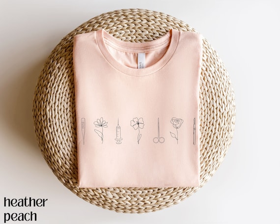 Minimalist Medical Shirt, Future Nurse Shirt Surgeon Shirt, Minimalist Nurse Apparel Future Doctor Shirt, Line Art Floral Shirt Future Nurse