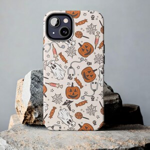 Halloween Nurse Phone Case, Ghost Nurse Pumpkin Phone Case, Pumpkin iPhone Case Spooky Ghost Nurse Pumpkin Samsung Galaxy Phone Case Boo Boo bild 2