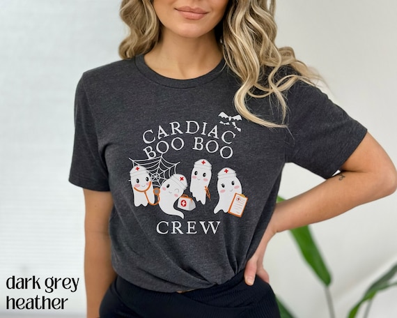 Cardiac Boo Boo Crew Nurse Halloween Shirt Halloween Cardiac Nurse Shirt Funny Telemetry Squad Shirt Nurse Boo Boo Crew Hospital Group Shirt