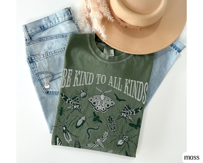 Entomology Shirt, Comfort Colors® Insect Shirt Forestcore Shirt Nature Shirt Granola Girl Shirt Bug Shirt Cottage Core Shirt Outdoorsy Shir afbeelding 7