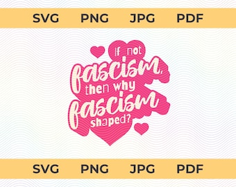 Fascism PNG, Fight Fascism Sticker SVG, Feminist Political Activist SVG Protest March Sign Digital Download, Human Rights Social Justice Png
