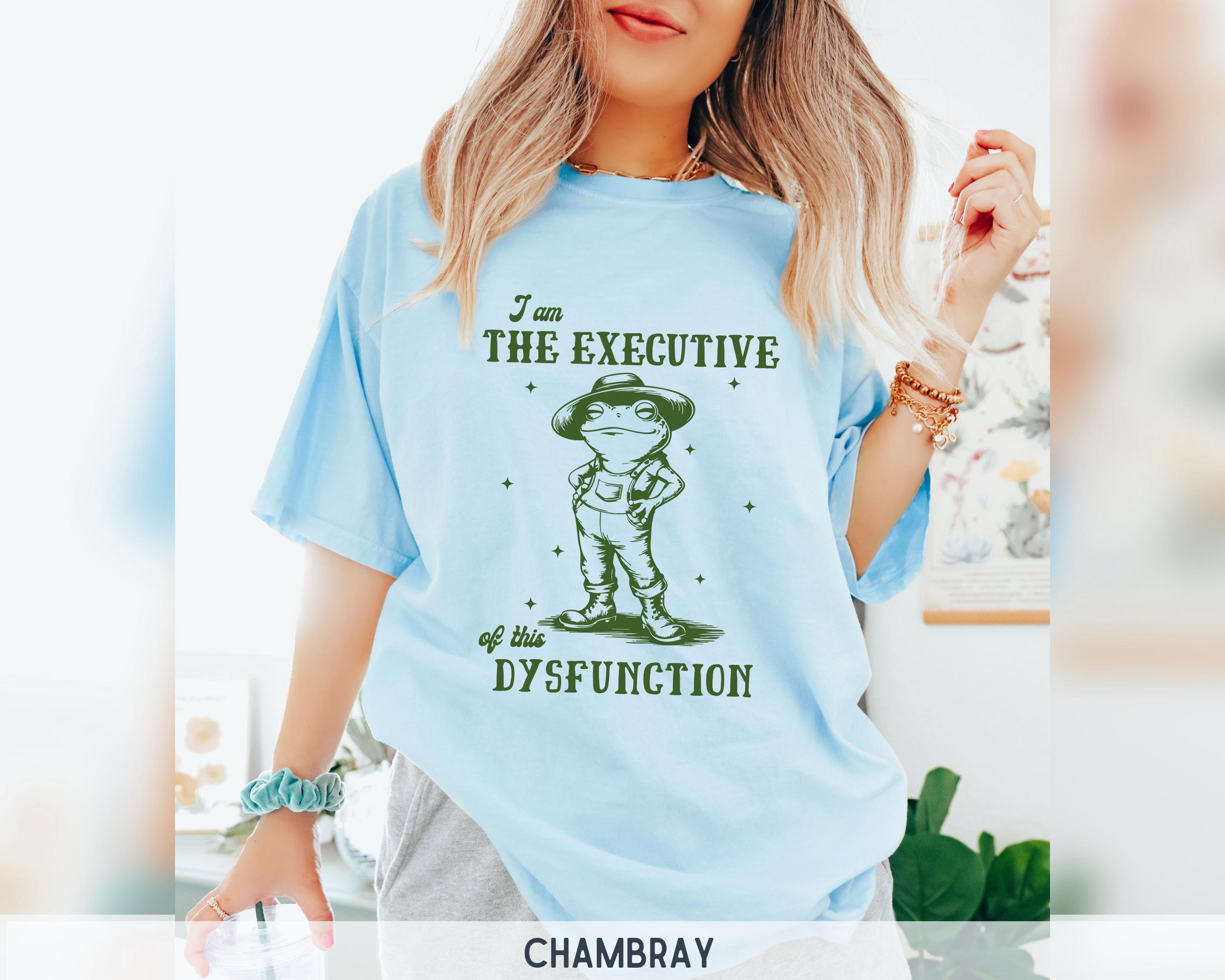 Vintage Frog Executive Dysfunction Shirt, Neurodiversity Comfort 